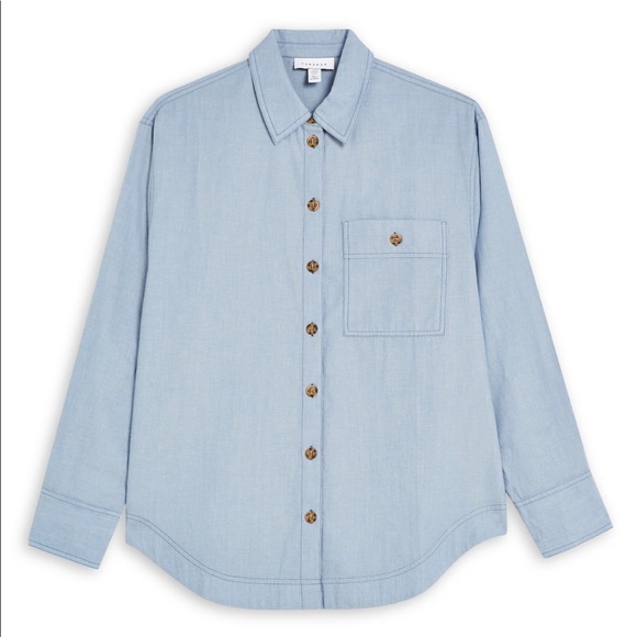 Topshop Cotton Shirt - Picture 5 of 6